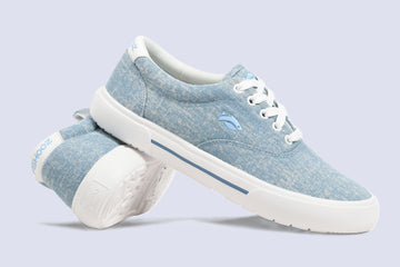 Sunwashed Lace-Up WOMENS Denim
